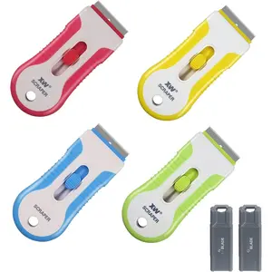 Razor  Scraper Set, Putty   Scraper of Assorted Colors, Extra 44  Included, 4-Pack