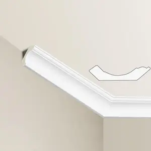 Ceiling Crown Molding Trim 10 Pack High Impact Polystyrene Decorative Ceiling Moulding 40 Ft Total Length 48x2.3in White