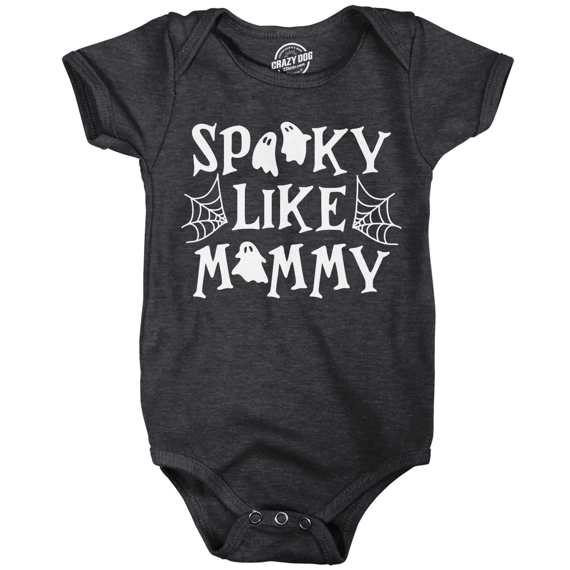 Spooky Like Mommy Baby Bodysuit Funny Sarcastic Halloween Graphic Novelty Jumper For Infants Funny Baby Onesies Halloween Clothes for Baby Novelty Onesie Black -