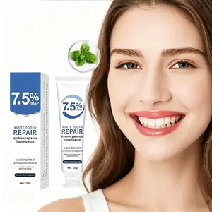 7.5% Hydroxyapatite Enamel Repair Toothpaste, Fluoride Free Advanced Enamel Protection, Deep Cleaning, Refreshing Mint Breath & Teeth Whitening