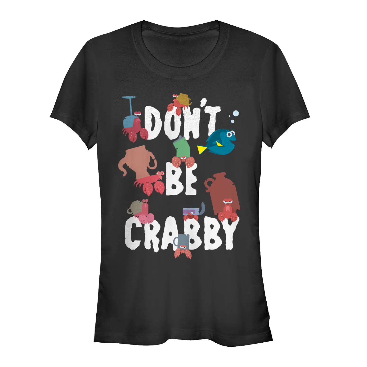 Juniors Womens Finding Dory Don't Be Crabby T-Shirt