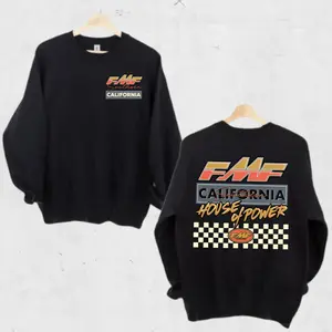 FMF California Racing Sweatshirt – Retro Racing Graphic Sweater, Southern California Racing Apparel, Unisex Shirt Streetwear Gift, FMF Apparel for Men