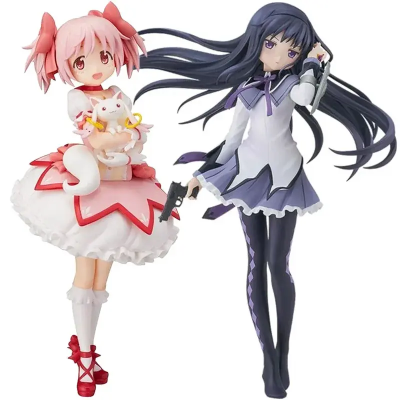 22cm PMMM Magical Girl Anime Figure Kaname Madoka Action Figure Kawaii Akemi Homura Figurine Cute Loli Collection Model Toy Gift