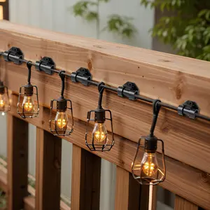 Outdoor Light Fasteners, UV-Resistant Hooks for String Lights, Wall-Mounted Wire Holders, Ideal for Indoor & Outdoor Decor, Christmas & Halloween