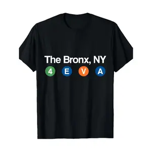 [100% Cotton] 100% Cotton NYC Subway Graphic T-Shirt - Bronx Queens EVA Subway Lines Design |   Heavyweight 100% Cotton |   Unisex Crew Neck Tee for Men & Women |   Retro Vintage Style (S-XXXL) |   Machine Washable Casual Wear for Halloween, Festivals & E