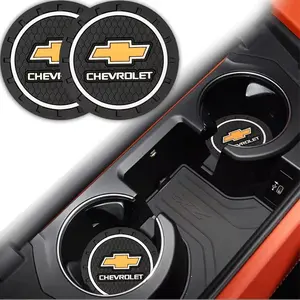 2 Pack Nitrile Rubber Anti-Slip Waterproof Cup Mats, Chevrolet Malibu Xl Cruze Equinox Crossland Crevice Pad, Car Shock Absorber Mat