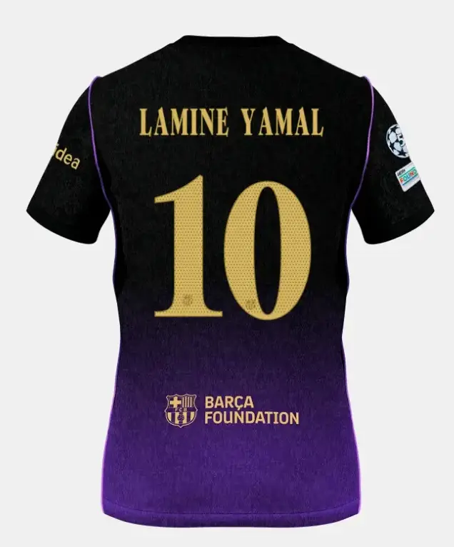 [FULL LOGO] - Unisex Purple Black Soccer Jersey | Lightweight Short Sleeve Football Shirt - Personalized on Request