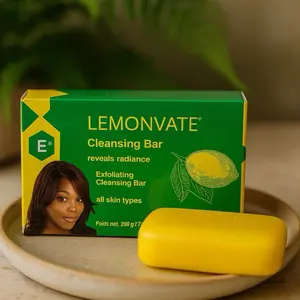 Mitchell Lemonvate Exfoliating Bar 200mg - Clarifying Cleansing Soap for All Skin Types, Reveals Radiance, Gently Exfoliates Body Wash Daily