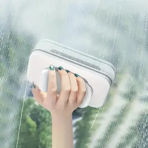 Magnetic Window Cleaner Tool, 1 Count Double-sided Strong Magnet Cleaner for High Windows, Safe & Practical Glass Wiper, No Batteries Required