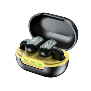 EnFun Open Ear Headphones - Bluetooth 5.3 Wireless Earbuds with Earhooks for Long Time Playback, Clip-on Earphone with IPX7 Waterproof for Fitness, Running and Outworks