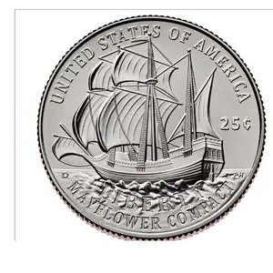 2026 P & D Semiquincentennial Quarters Mayflower Compact/Pilgrims **Two Coins from the US Mint**