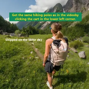 Outdoor supplies multifunctional trekking pole, hiking trekking pole, durable and retractable