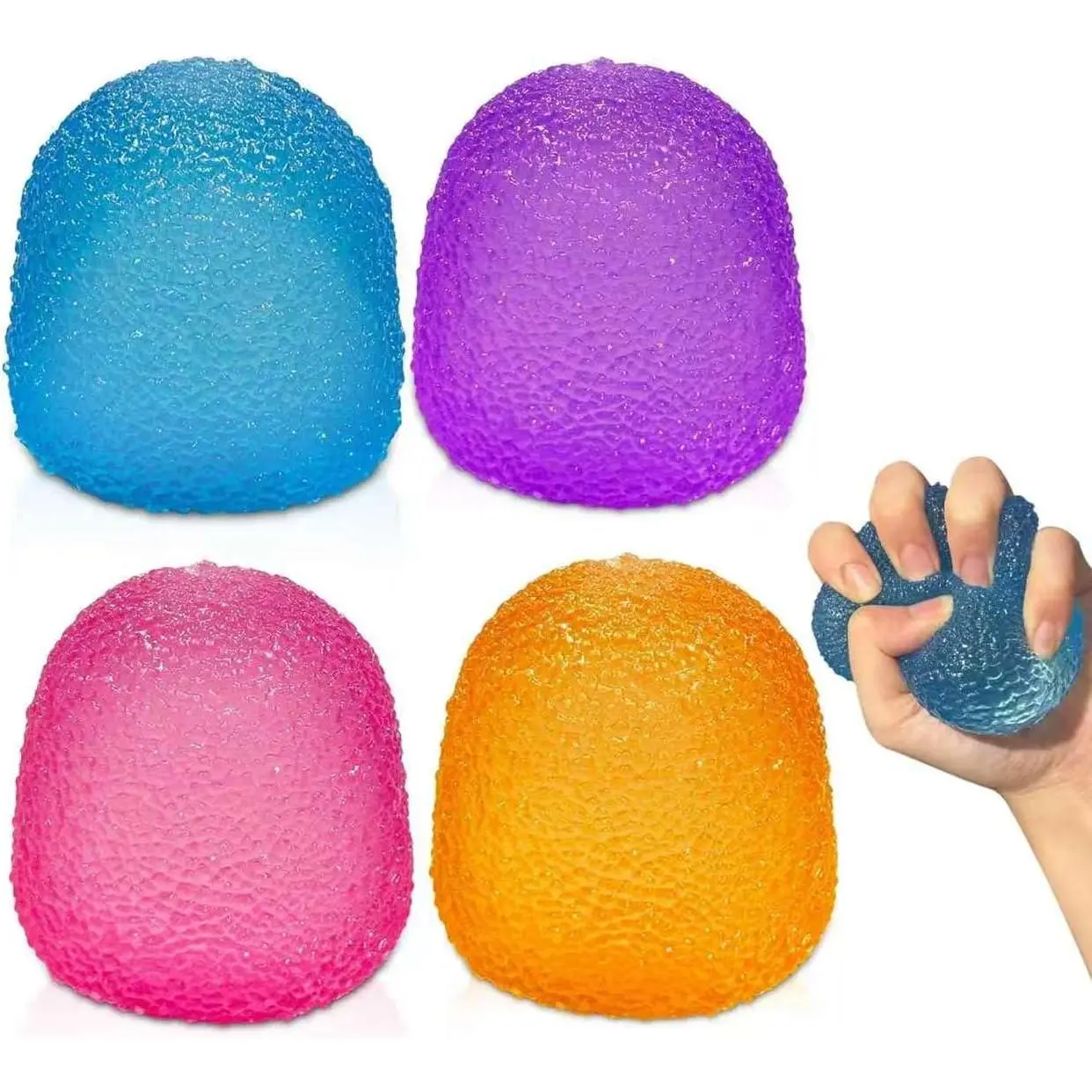 Sensory Fidget Squishies Sugar Squishy Stress Ball, 1PC Random Color Fidget Toy for Kids, Classroom Prize Favors & Party Gifts, Sensory Aid for Autistic Children