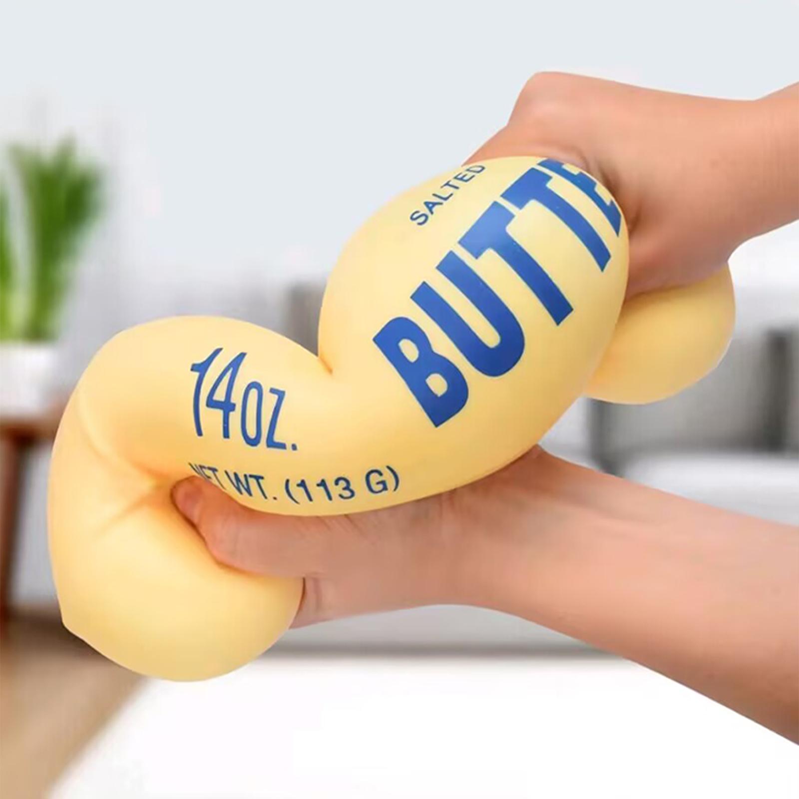 Soft Butter Viral Stress Relief Ball Toy Stress squeeze toy for kids & adults Ideal birthday & party favors Perfect prank gift for ages 12+