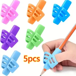 5-Pack Writing Aid Pen Holders, Innovative Grip Trainer for Kids, Correct Posture Pencil Grips, Child-Friendly Pen Holder Set