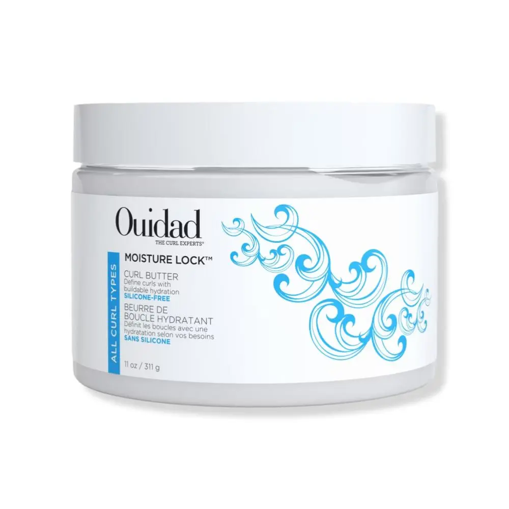 Ouidad Moisture Lock Curl Butter, Hydrating Defining Cream with Shea, Mango & Avocado Oil for All Natural & Color-Treated Curls, 11 oz, Curly Hair Products, Natural Curls