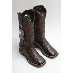 LA HERRADURA WOMEN ALMA CAFE CINCELADO SQUARE TOE