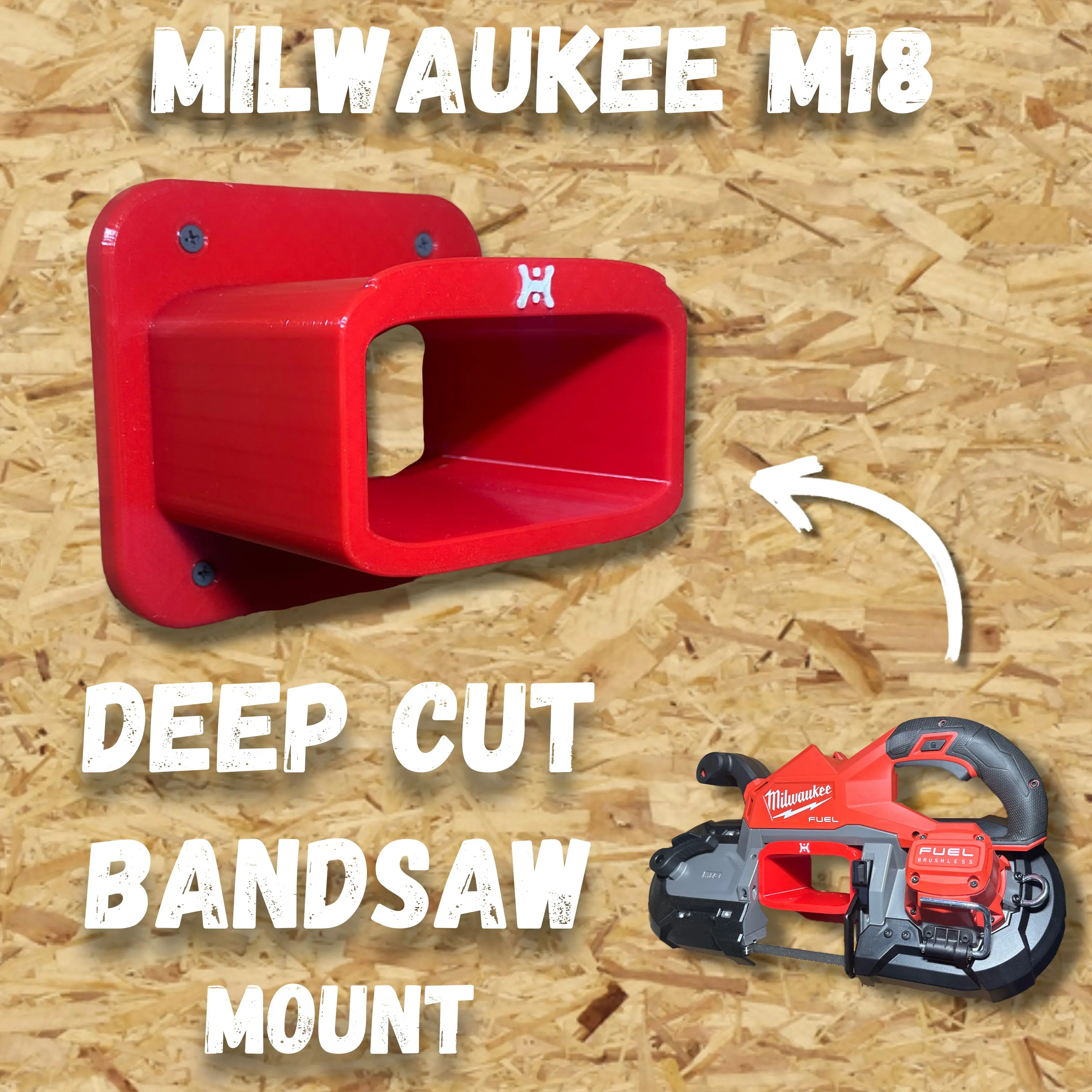 EVERSION M18 Deep Cut Bandsaw Compatible Wall Mount EVERSION M18 Deep Cut Bandsaw Compatible Wall Mount