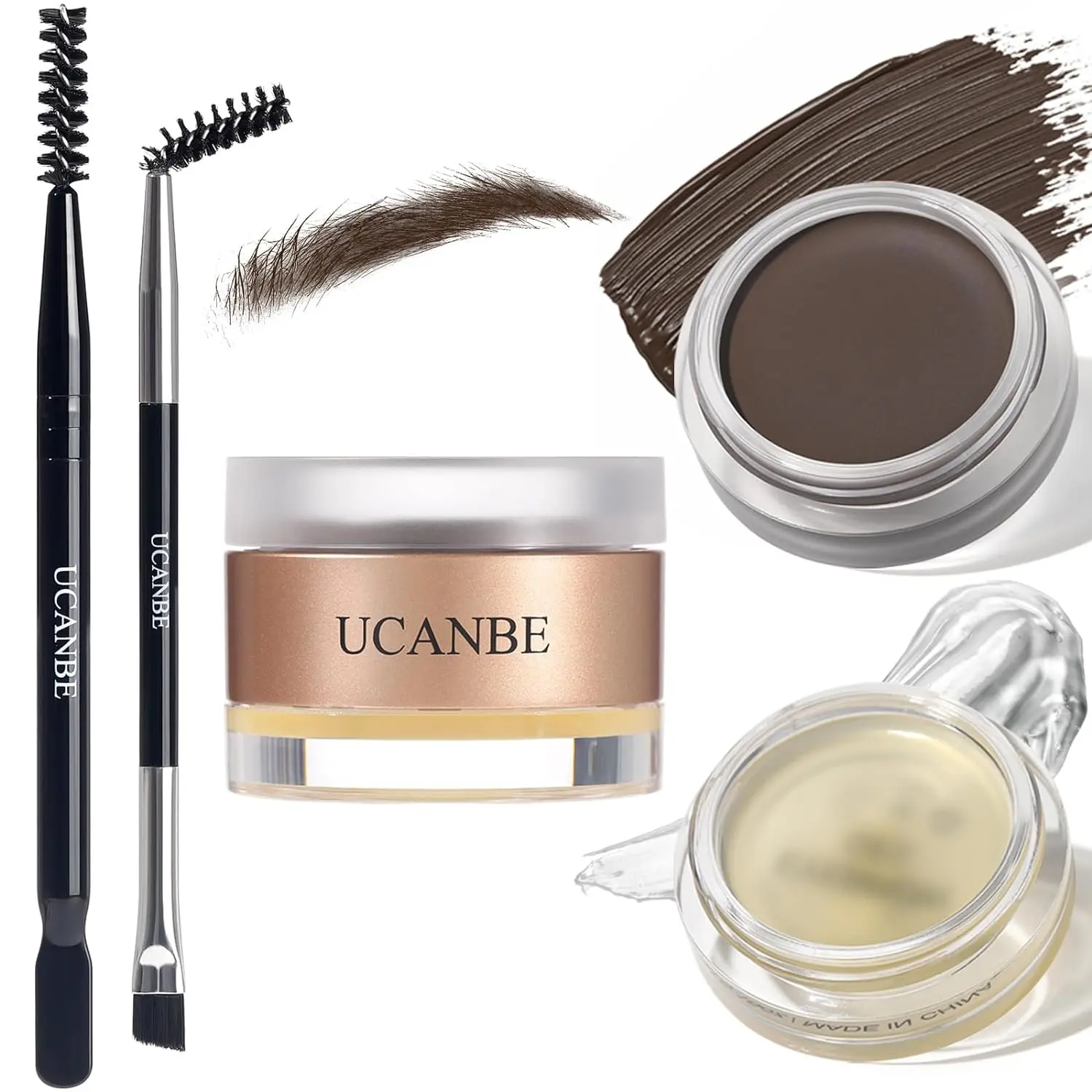 #backtoschool UCANBE Ultimate Brow Duo! 2-in-1 Eyebrow Gel & Styling Wax Kit | Long-Lasting, Waterproof & Smudge-Proof | Dual-Ended Precision Brush Included | Choose from 5 Shades | Get the Trendy Soap Brows Look | Perfect Gift for Every Occasion