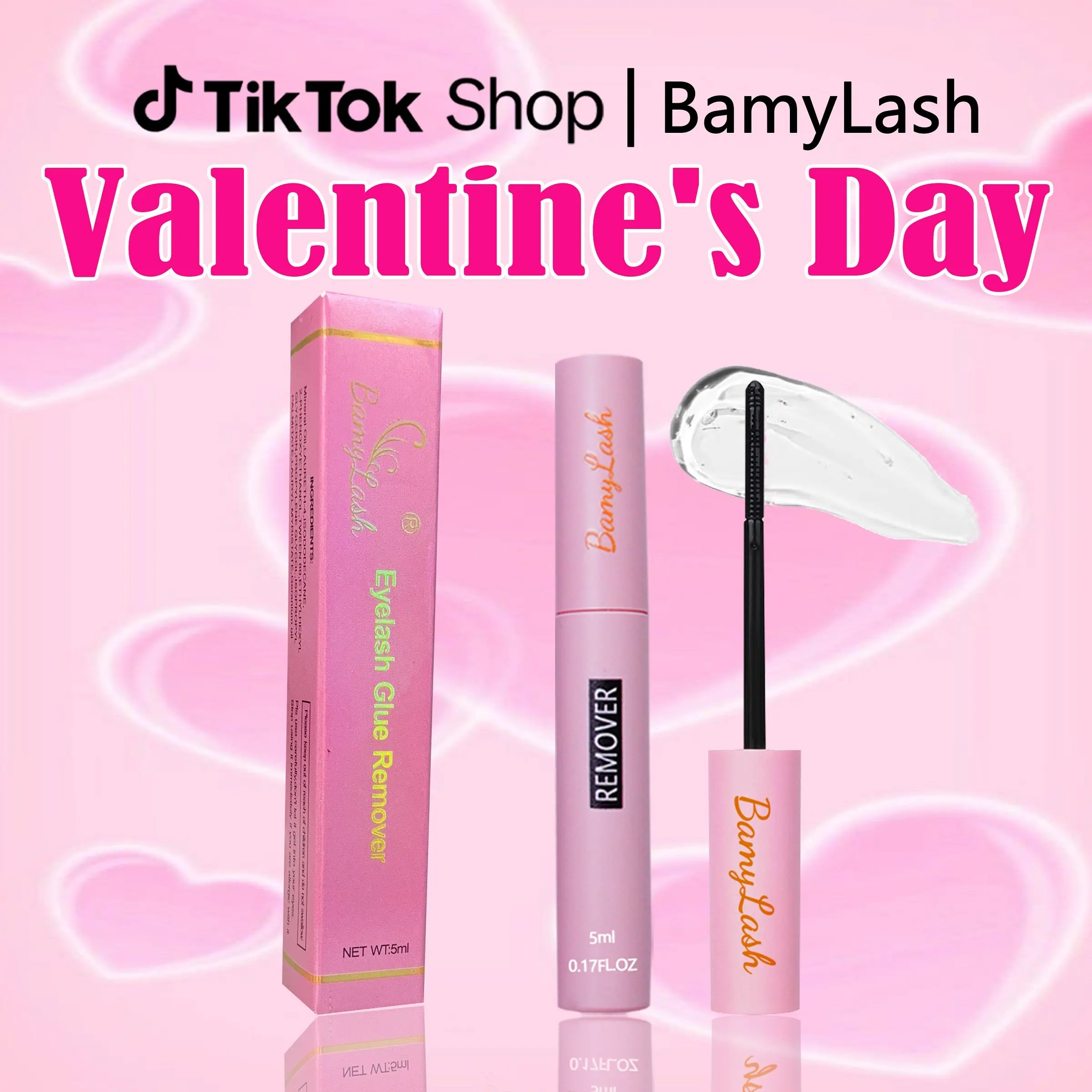 BamyLash Cluster Lash Remover 5ML Lash Clusters Strip Lashes Remover for Beginner Friendly DIY Makeup Cosmetic Eyelashes Extensions Remover For Women Gentle Makeup Remover