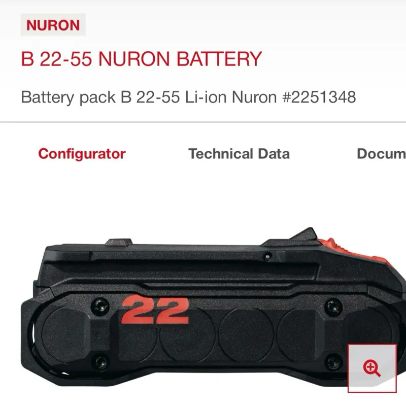 B 22-55 NURON BATTERY