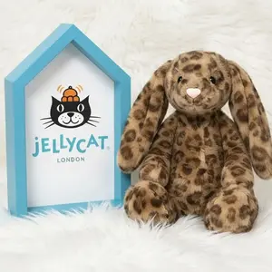 Jellycat Cobblehop Leopard Bunny Plush Toy, Soft Bunny Doll, Birthday Gift for Her, Cute Stuffed Gift with Dust Bag, New With Tags