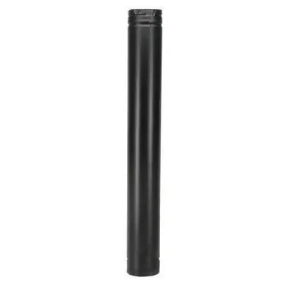 Duravent 4" Diameter Pelletvent Pro 6" Black Straight Pipe