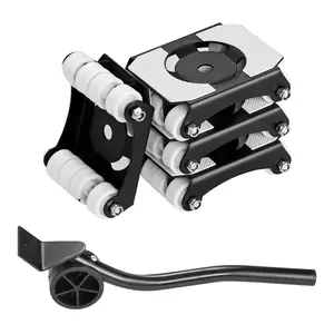 VEVOR Furniture Dolly, TikTokShopBlackFriday, 750 lbs Load Capacity, Heavy Duty Furniture Movers with Wheels, Carbon Steel Panel, Dual-Row & Eight-Wheel Structure, Furniture Lift Slider Tool Set for Appliances, Sofa, Fridge