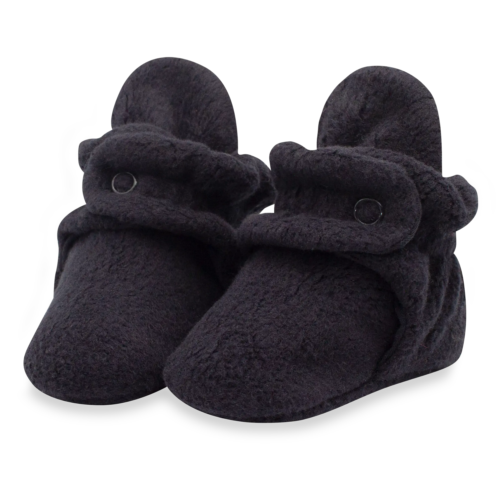 Cozie Fleece Gripper Baby Bootie - Black