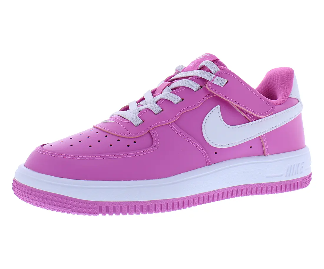 NIKE Force 1 Low Easyon PS Girls' Low-Top Slip-On Sneakers, 1 Pair Kids Sizes Casual Athletic Trainers for Outdoor Play, Fast Slipon Kids' Sport Footwear
