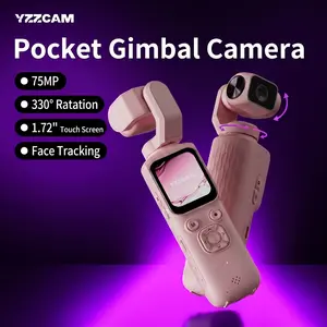 YZZCAM Pocket Vlogging Camera with 4K/30fps Videos, Pocket Camera with FaceTracking, 4K Handheld Camera, Video Camcorder, Portable WiFi Vlogging Camera with32GB