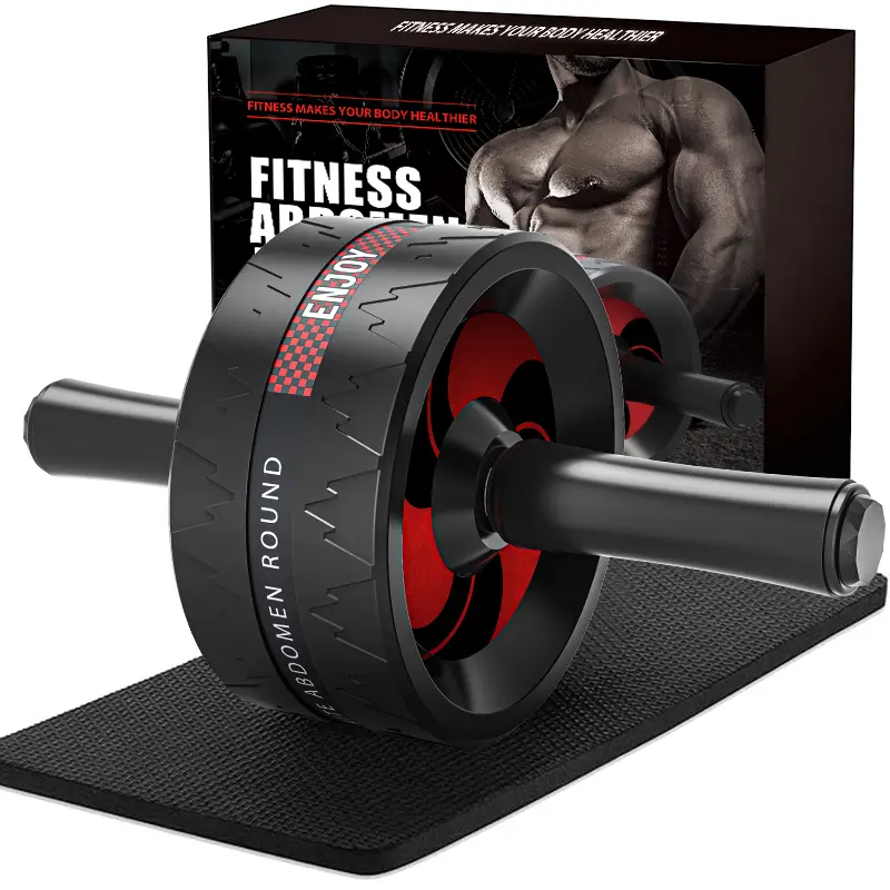 Ab Roller Wheel, Abs Workout Equipment for Abdominal & Core Strength Training, Home Gym Exercise Wheels for Men Women, with Knee Pad Accessories