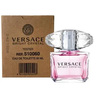 Versace Bright Crystal EDT Spray for Women - 3.0oz / 100ml Tester Version - Floral Scent with Yuzu Peony & Musk Notes Classic Designer Fragrance Feminine Perfume
