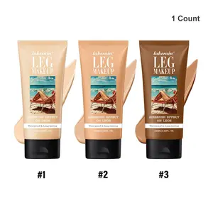 Waterproof Leg Makeup Lotion, 1 Pc Long-Lasting Leg Makeup Cream and Body Highlighter, Body Luminizer Transfer-Proof Lotion for Women and Girls
