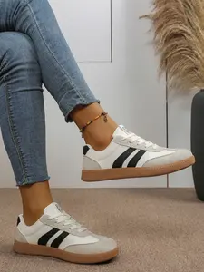 Vintage Trainer Shoes 2026 Women, Soft Sole Anti-Slip Comfortable All-Season New Style, Trendy Flat Commuter Shoes, Fashion Bestseller Sneaker Walking Shoes Casual