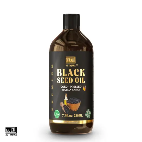Organic Black Seed Oil (7 oz Glass Bottle) Dietary Supplement - Hair Growth Vitamins, Fitness Healthcare Vitamin for Adults, Natural Remedies for Nail Support, Joint Pain Relief, Metabolism Boost, Beauty Products, Liquid