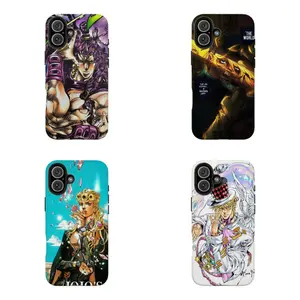 JJBA Character Art Phone Case | Unique Anime Design,for iPhone 16 15 14 13 12 11 17Pro Max,for Samsung S25 S24 S23 S22 Ultra,Gifts For Fans, Phone Accessories