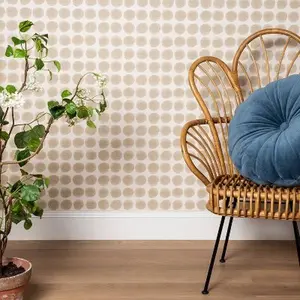 Textile Dot Peel & Stick Wallpaper Beige - Opalhouse