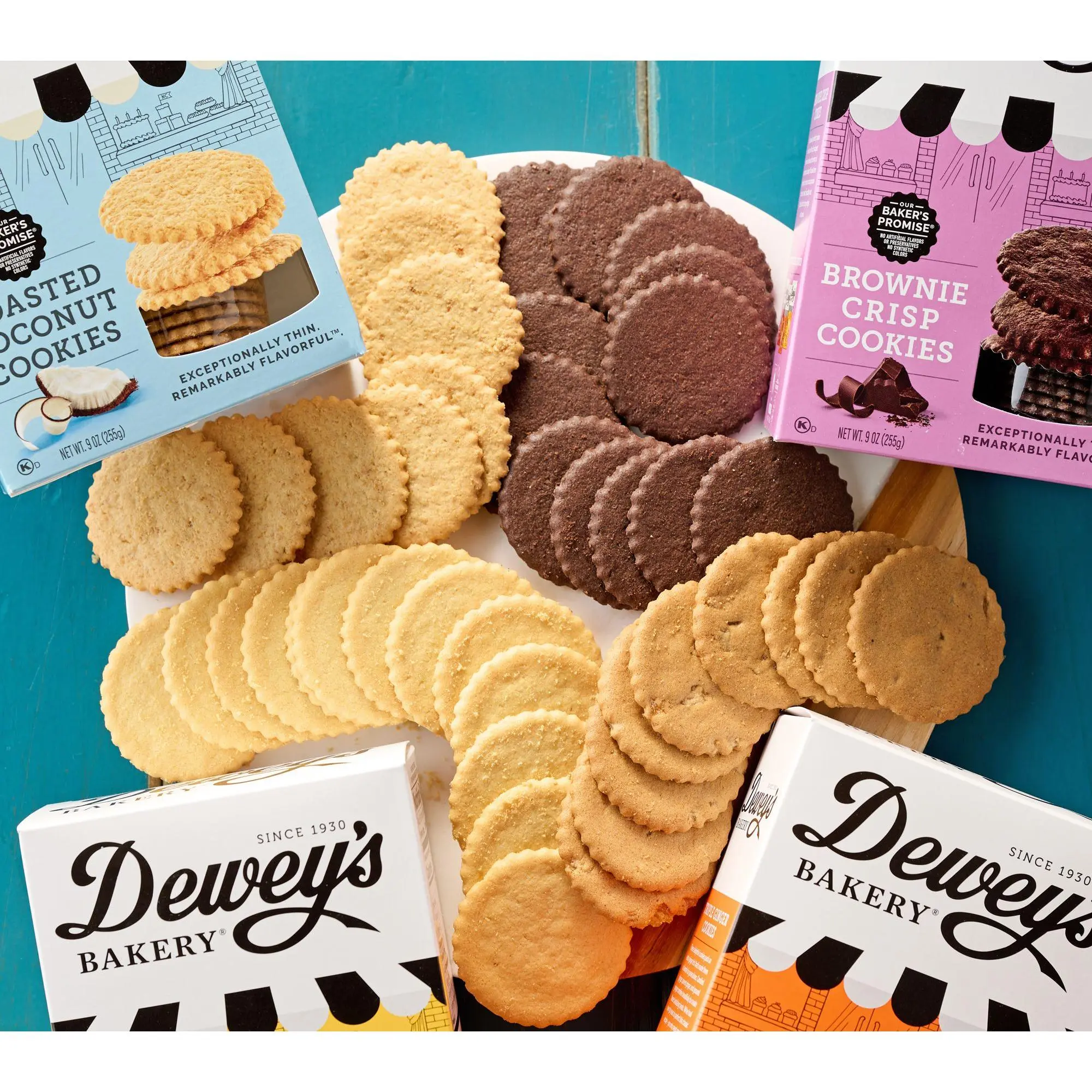 Dewey's Bakery 280-Piece Moravian Style Cookie Thin Assortment Dewey's Bakery 280-Piece Moravian Style Cookie Thin Assortment