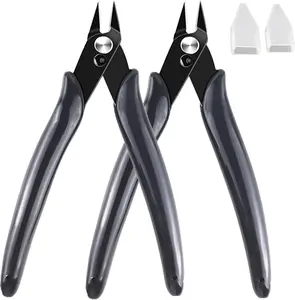 Flush Cutters, 2 count  Wire Cutters for Craft, Jewlery Making, Electronics, Plastic Models, Zip Tie Sprue