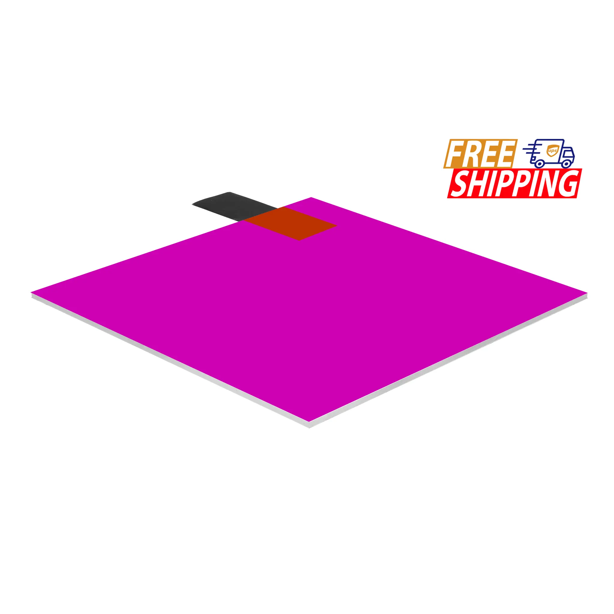 Acrylic Sheet - Red-Pink Fluorescent - 1/4 inch thick