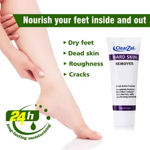 Clearzal Dry  Cracked Feet Repair Ultra-Hydrating Hand and Foot Cream Hard Skin Moisturizer, 3.5 oz. Contains Urea, Salicylic Acid, for Dry, Chapped, Cracked Feet, Dead Skin Remover, For Thick, Cracked, Rough Skin , dead skin and dry skin cream repair[YW]