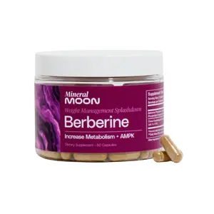 Mineral Moon Berberine - Increase Metabolism | GMO-Free | Cruelty-Free Metabolic Health Supplement Ampk Supplement