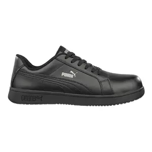PUMA Safety Mens Iconic Low Slip Resistant Composite Toe  Work/Duty - Black