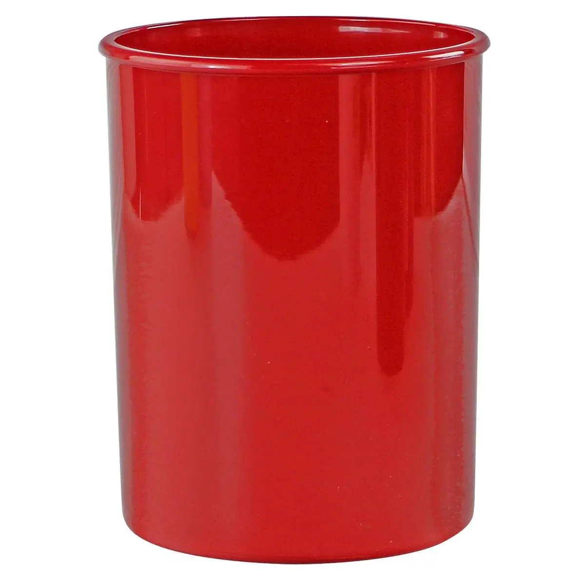 Mini Plastic Utensil Holder, Red