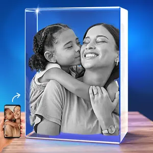 Crystal Photo Christmas Customized Gifts for - Women, Mom, Her, Girlfriend Him, Boyfriend, Dad, Birthday, Anniversary, 3D Customized Couples Gifts