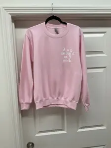 I Cry I Work Sweatshirt- Pink