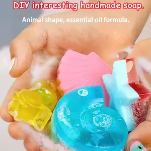 Soap Making Kit for Kids - DIY handmade soap creative toy for children. Craft activity science kit. Birthday gift and festival gift suitable for boys and girls aged 6. Soap Mold