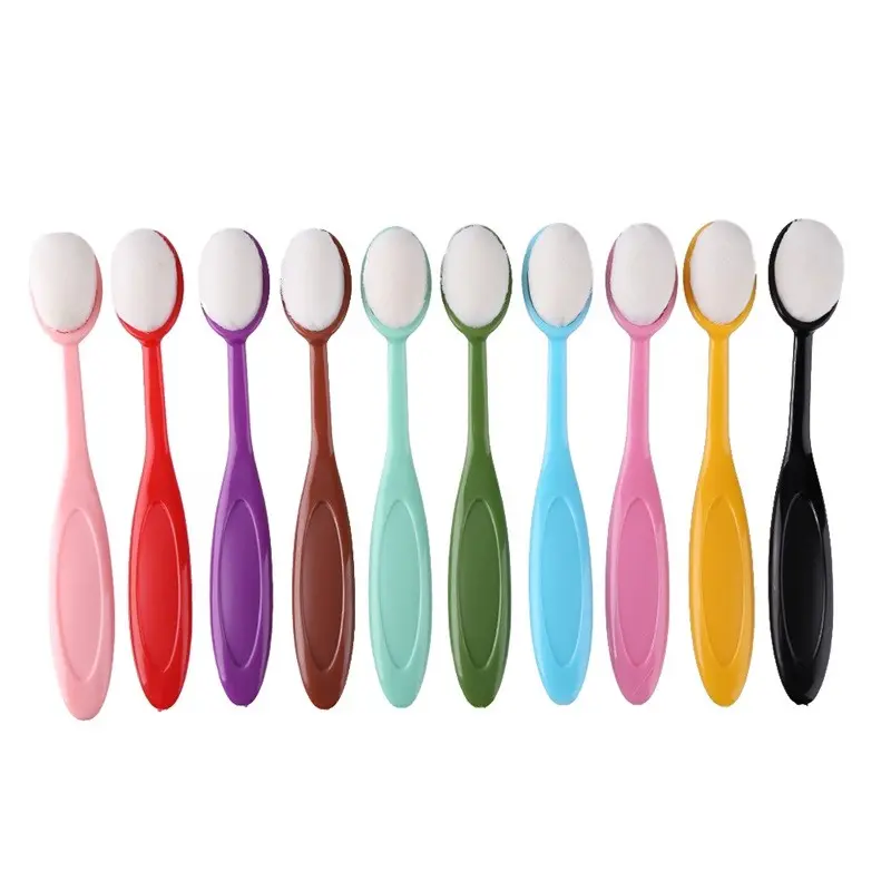 10pcs Small / Large Smooth Blending Brushes Soft Drawing Painting Brushes Flat Kit for DIY Cards Making Ink Application Tools When Crafting Paint Brushes Set Art Supplies