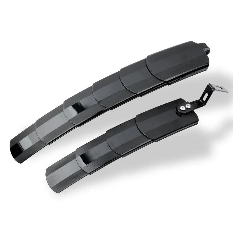 Foldable Bike Fender, Universal Adjustable Bike Mudguard, Lightweight Plastic Splash Guard Fits 26 27.5 28 29 Inch Mountain Road Folding Bike, 25.4-31.8mm Seat Post Mount Waterproof Dustproof Cycling Accessory for Daily Commute Outdoor Road Mountain Bike